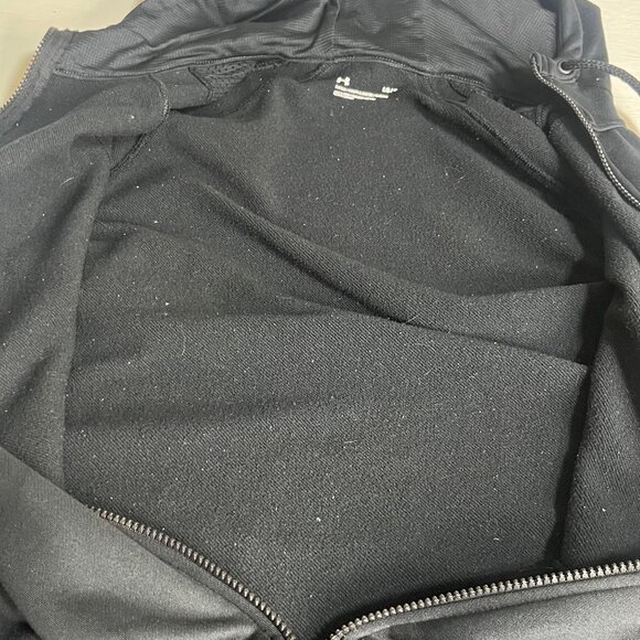 Under Armour Full-Zip Hoodie Jacket Men Large Black Activewear - Picture 10 of 11